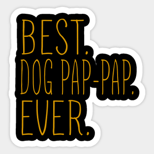 Best Dog Pap-Pap Ever Cool Sticker